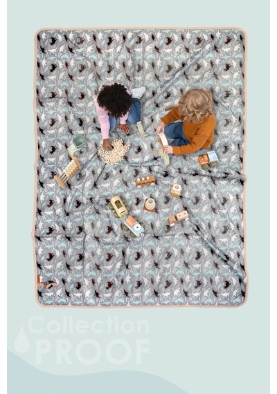 Proof Sıvı Geçirmez Etkinlik Aktivite Halı Örtüsü 100x140 cm Çok Amaçlı Bebek Çocuk Oyun Matı Junior