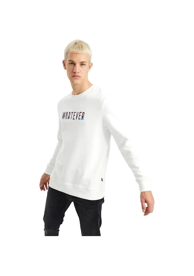 The Crow Whatever Erkek Sweatshırt Tc1904 Ekru