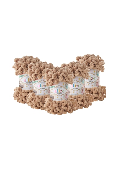 90x90 Bebek Battaniyesi İçin 6 Adet Puffy Bej 262