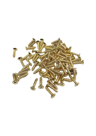 Sarı 1000 Adet Klips Vidası 2,2x9,5 Mm Yhb - Konik Başlı Kutu, Sandık, Ayak, Askı, Mini Vida 9,5 Mm