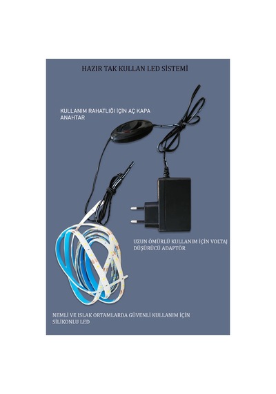 Led Işıklı Safir Gümüş Dekoratif İşlemeli Duvar Aynası Tekli 56cm Gümüş