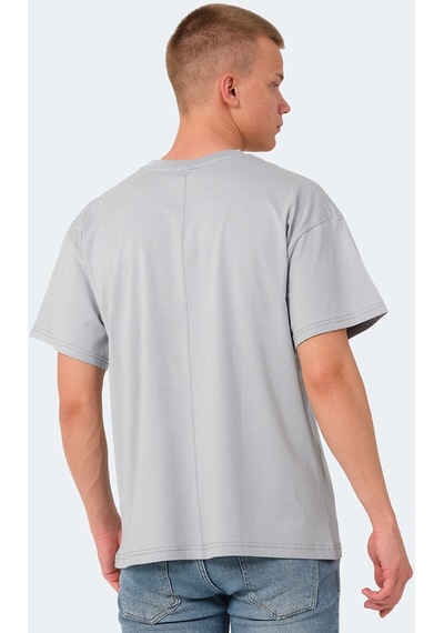 Slazenger KULANA Oversize Erkek Oversıze Gri Tişört