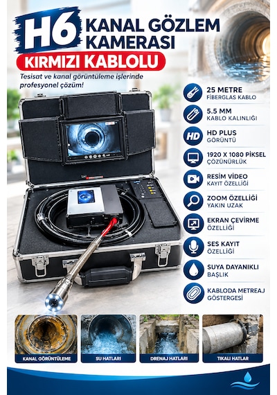 Kanal Gözlem Kamerası 25 Metre