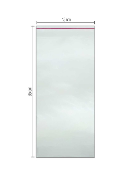 15X35 Bantlı Opp Parlak-Şeffaf Jelatin 100 Adet