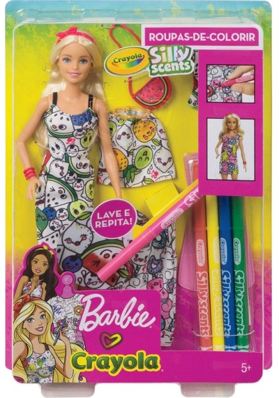 Barbie Crayola Tasarım Bebeği Ggt44