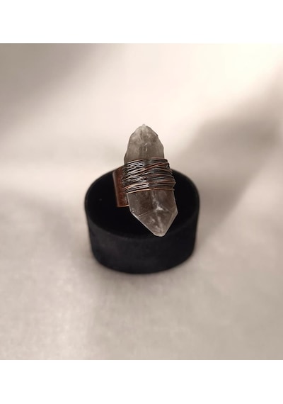 Hdmarketim Doğal Drusy Taş Çelik Ayarlanabilir Unisex Yüzük Çok Renkli
