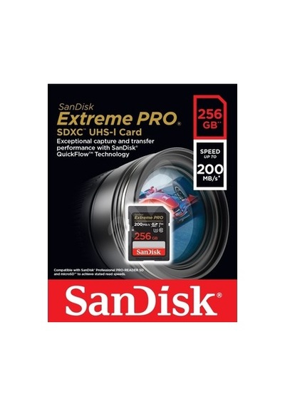 256gb Sdxc Hafıza Kartı - 200/140mb/s Okuma Yazma Hızı