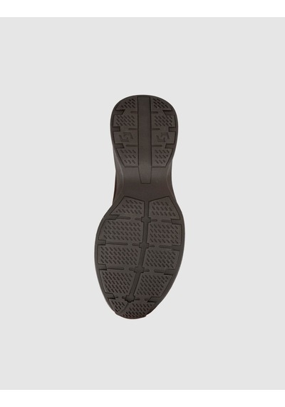 Cabani Castello Kahve Triko & Hakiki Dana Deri Erkek Sneaker Kahverengi