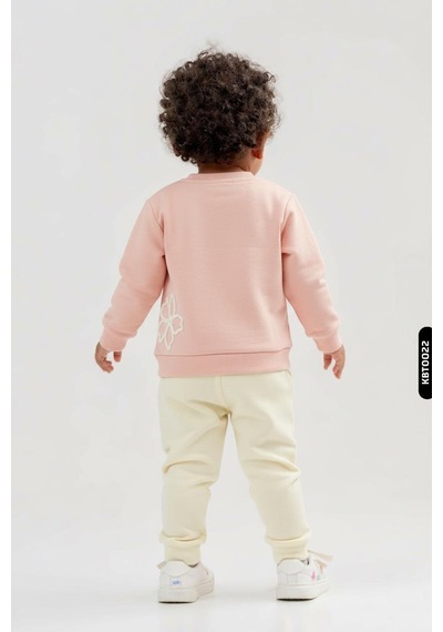 Xo Kids Kız Çocuk 2li Kombin Takmı 1-4 Yaş Set0422 Krem