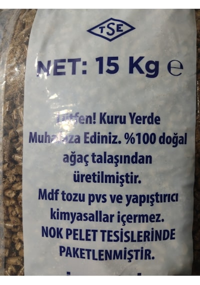 Nok Çam Peleti %100 Çam Pelet Yakıtı 15Kg