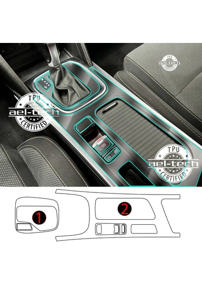 Renault Megane Uyumlu Otomatik Vites Etrafı Tpu Koruyucu 2li Set