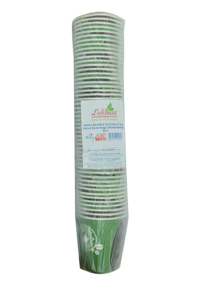 Karton Bardak 8 Oz Kullan At Çay Kahve Sıcak Kağıt Otomat Bardağı 50 Li 1 Paket