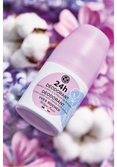 Yves Rocher Pamuk Çiçeği & Ebegümeci Kadın Roll-On Deodorant 50 ML