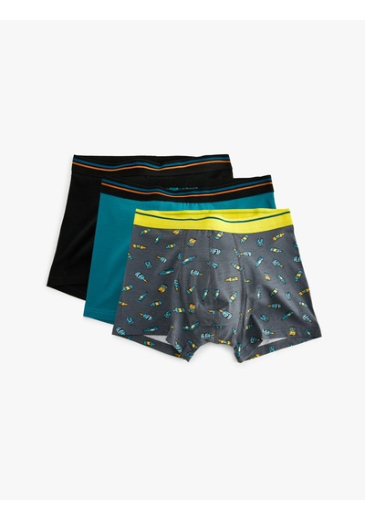 Koton Pamuklu Şişe Baskılı Oversize 3'lü Boxer Seti Gri Melanj 5slm90004mk Gri Melanj Koton Pamuklu Şişe Baskılı Oversize 3'lü Boxer Seti Gri Melanj 5slm90004mk Gri Melanj