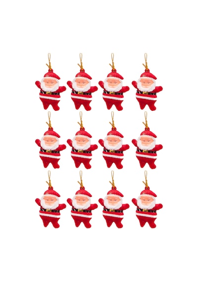 Yılbaşı Çam Ağacı Süsü Noel Baba 12'li