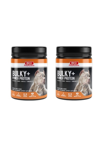 Bulky + Power Protein Köpekler İçin Kas Kütlesi Geliştirici Besin Takviyesi 368 Gr. X 2 Adet