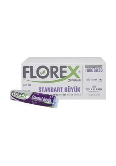 Florex Standart Büyük Boy Çöp Poşeti Siyah 10×50 Paket
