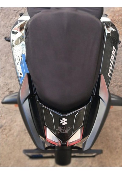 Bajaj Pulsar NS 200 Arka-Yan Kuyruk Pad Set Dark Carbon Serisi Siyah-Karbon