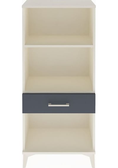 Arges Dolap 2 Raflı Tek Çekmeceli 60x30x134 Aytaşı-antrasit Aytaşı
