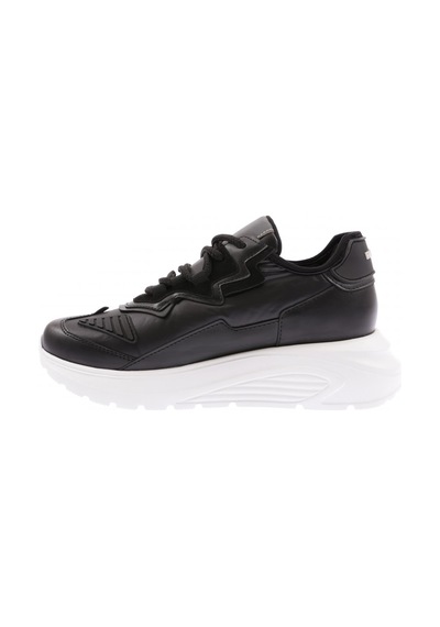 Dgn Es7005-22y Kadın Bağcıklı Kalın Taban Sneakers Ayakkabı ES705-2007-R1534 Siyah