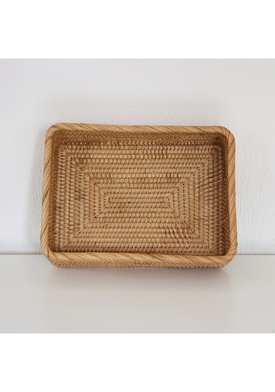 Nur Rattan 36x27x12 Cm Saklama Kutusu & Dekoratif Sepet 3 Naturel