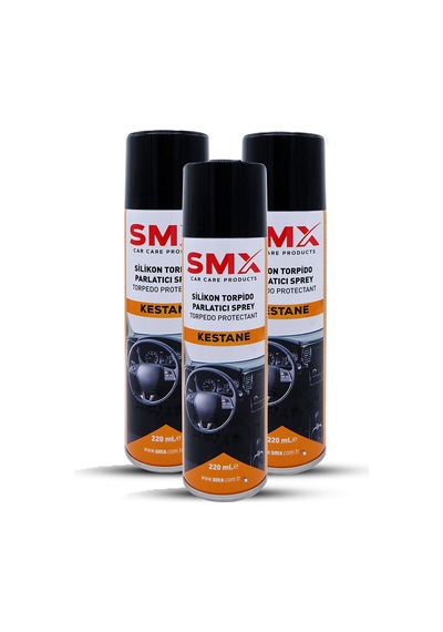 Silikon Torpido Parlatıcı Sprey 220 Ml. Kestane 3 Adet