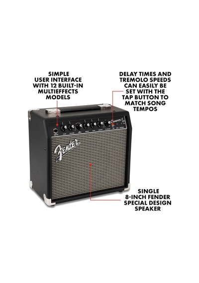 Fender Champion Iı 25 Gitar Amplifikatörü, 25 Watt, 2 Yıl , 12 Entegre Efekt Modeli