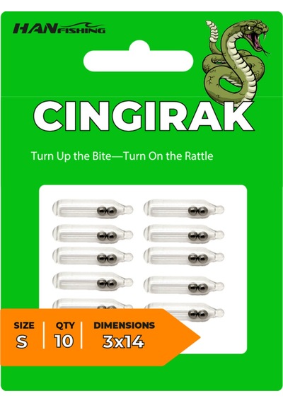 Cıngırak Silikon Yem Ses Tüpü Size: S