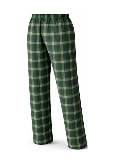 Mutlu City Erkek Mevsimlik Uzun Kollu 3 Düğmeli Ekose Alt Pijama Takımı 16652 Haki