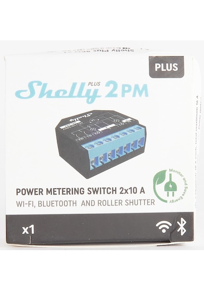 Shelly Plus 2pm Wi-fi Ve Bluetooth 2 Kanallı Akıllı Röle Anahta
