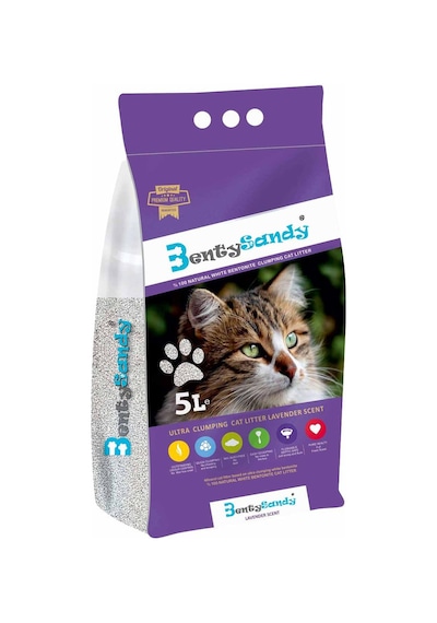 Benty Sandy Lavanta Kokulu Kedi Kumu 5 L
