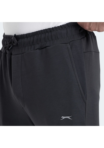 Slazenger KOX I Erkek Cepli Dar Paça Gri Eşofman Altı