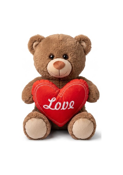 04031 45 Cm Love Kalpli Ayıcık Peluş Oyuncak