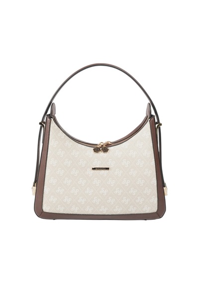 Silver Polo Sp1187 Kadın Omuz Çantası Monogram Taş-kahve