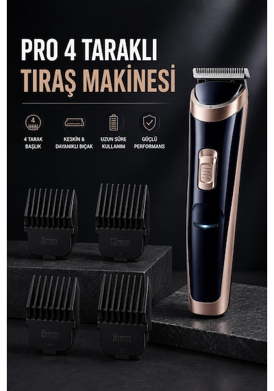 Paslanmaz Çelik Bıçaklı Hassas Çelik Bıçaklı Tıraş Makinesi 1.5 Saat