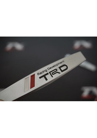 Toyota Uyumlu Trd Logo Yan Çamurluk 3M 3D Krom Metal Logo Amblem N11.555