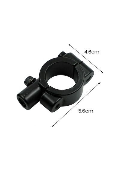 Motosiklet Bisiklet Atv Üniversal Gidon Ayna Kelepçesi 10mm Siyah