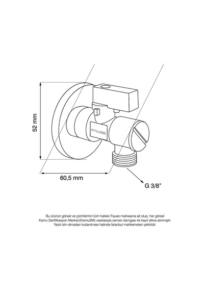 Fause Filtreli Ara Musluk Kdc110 Krom