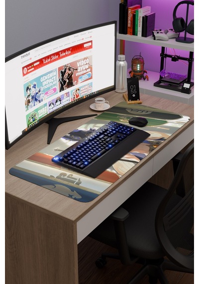 Cyno Genshin Impact Anime Gacha V3 - 90x40 Xxl Gaming Mouse Pad Fare Altlığı