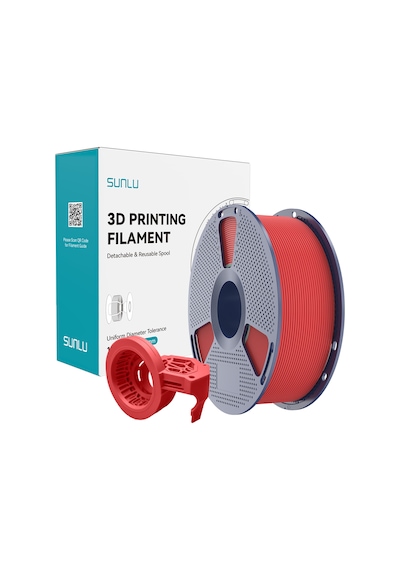 Sunlu Kırmızı High Speed Mat Petg Filament - 1.75mm - 1 Kg
