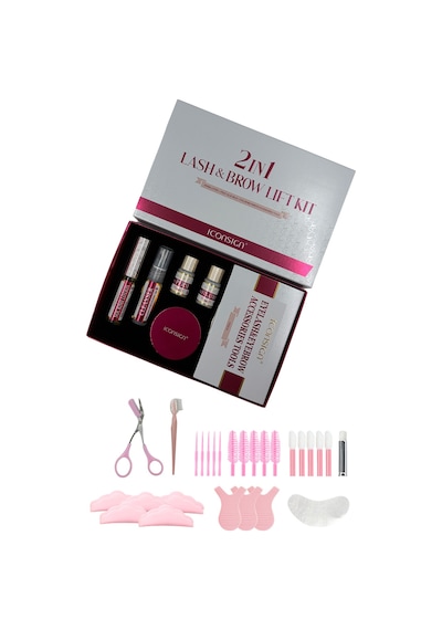 2in1 Yeni Kirpik Lifting Seti, Lash Lift, Kirpik Perma Ve Kaş Laminasyon Seti-yeni Balm Yapıştırıcılı- Pro Set