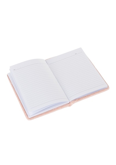 Pelüş Ve Eğlenceli Defter - Tavşan Figürlü Açık Pembe
