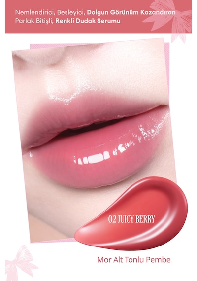 Clıo Glaze Lip Serum 02 Juicy Berry