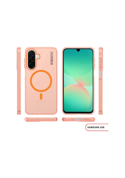 Samsung Galaxy A36 Uyumlu Mat Sert Klein Kılıf Turuncu