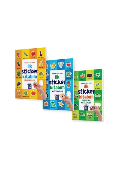 Ilk Sticker Kitabım 2-4 Yaş / Yapıştır-Çiz-Boya Taşıtlar-Hayvan