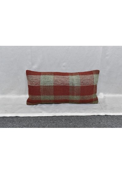 Zehra Abla Halı Yeni El Dokuma Dekoratif Lumbar Kilim Kırlent Yastık Kılıfı 6865 Çok Renkli