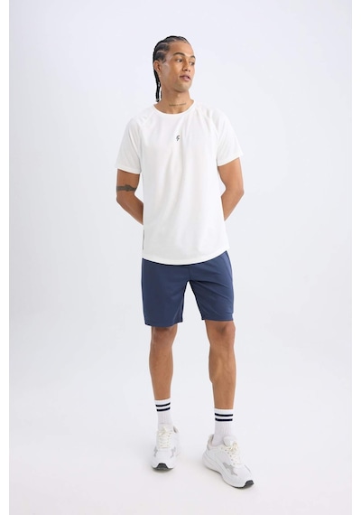 DeFactoFit Hızlı Kuruyan Slim Fit Dar Kesim Bisiklet Yaka Baskılı Sporcu Kısa Kollu Tişört V2887AZ25SPWT34 DeFactoFit Hızlı Kuruyan Slim Fit Dar Kesim Bisiklet Yaka Baskılı Sporcu Kısa Kollu Tişört V2887AZ25SPWT34