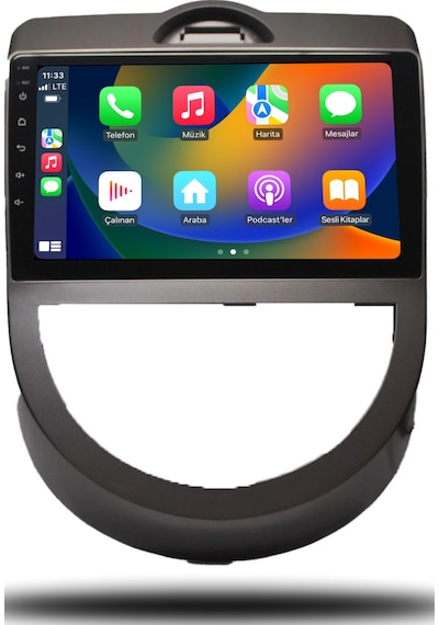 Aln Kia Soul 2011-2013 4gb Ram 64gb Hafıza 8 Çekirdek Carplay Android Multimedya 9"