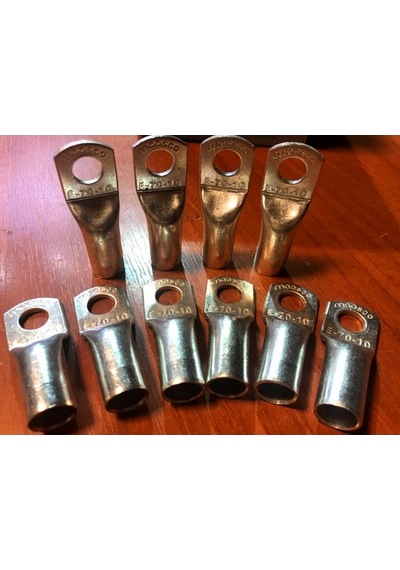 50/100 Adet Maasco Sıkmalı Kablo Pabucu Skp-70Mm M10-M12