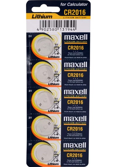 Maxell Cr2016 3v Lityum Düğme Pil 5 Li Paket